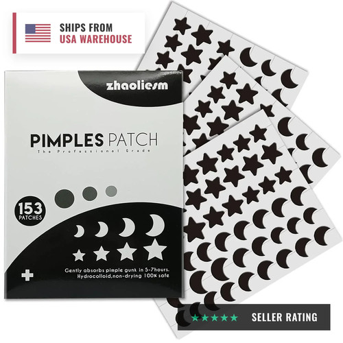 Black star crescent - black, &